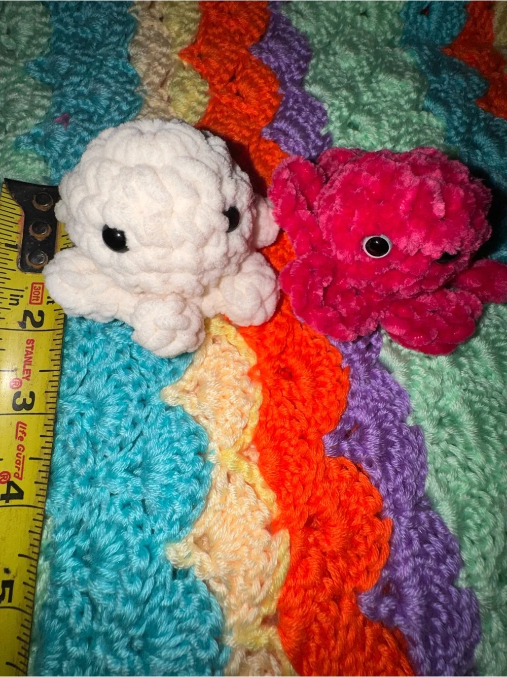 2 for1 Plush Desk Buddies Octopus Small Super soft handmade-by sisterhands